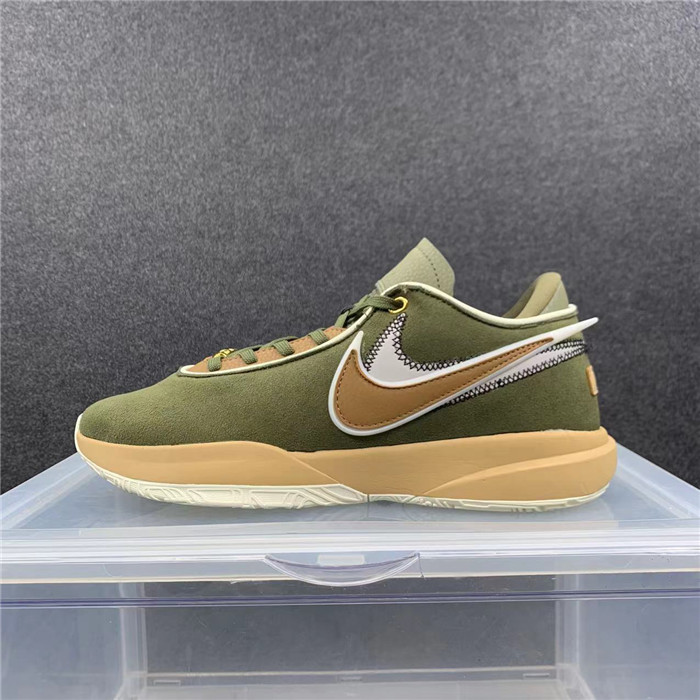 Men's Running weapon LeBron James 20 Olive Shoes 0104